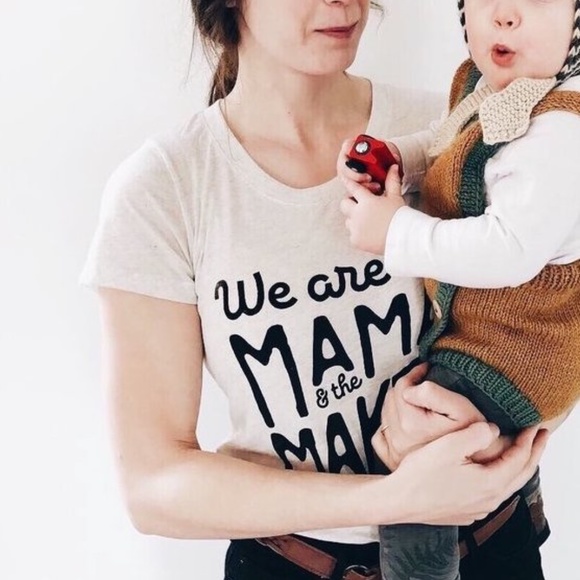 Mama Makers Tee Cream - SECONDS - Picture 1 of 3